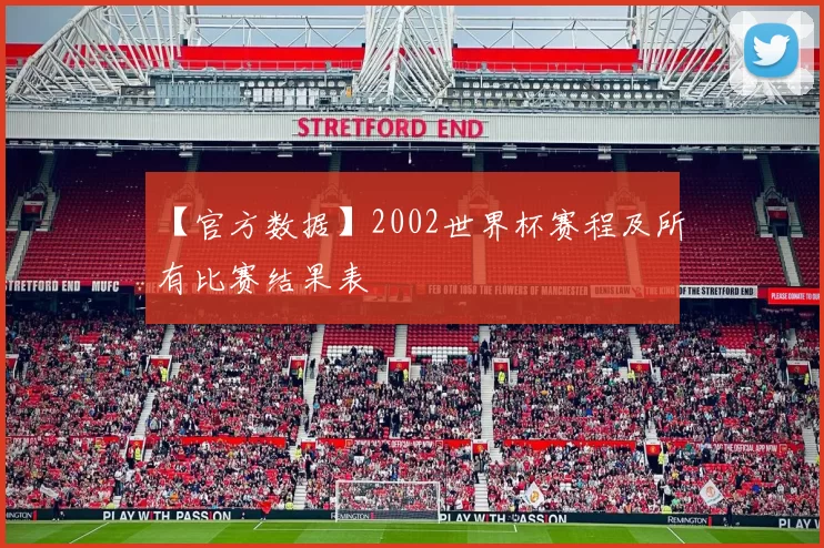 【官方数据】2002世界杯赛程及所有比赛结果表