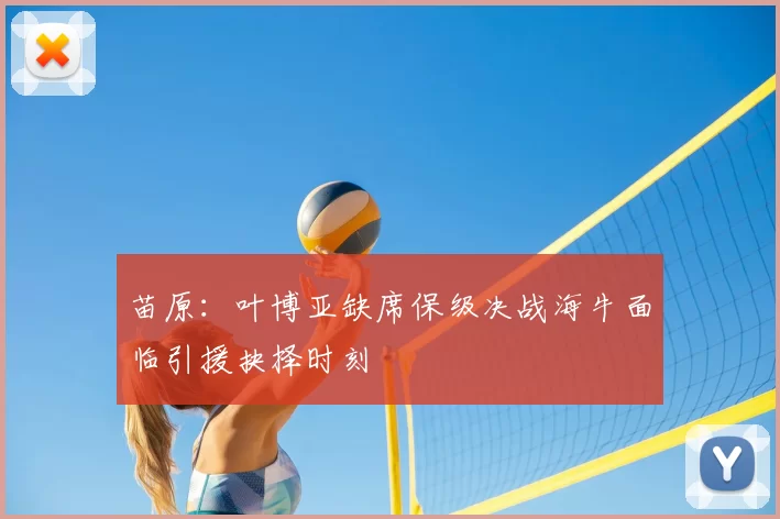 苗原:叶博亚缺席保级决战海牛面临引援抉择时刻